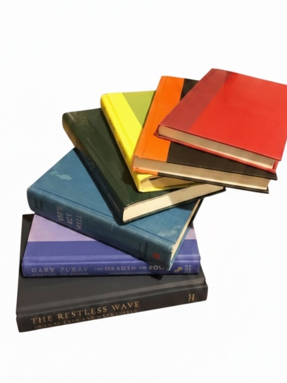 🌈 Rainbow 7 Hardcover Book Set Home Decor - Picture 3 of 3
